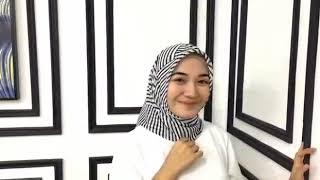 Viral tudung Hayda Scarf - Bawal Chiffon Printed Corak Zebra