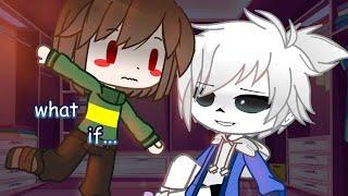 What if Chara and Sans were locked in the room.RusEng Undertale •Gacha Club•