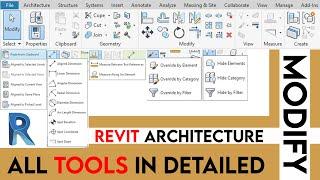 Revit modify tools  Revit tutorials  Revit architecture tutorial 