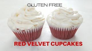 BEST GLUTEN FREE RED VELVET CUPCAKE RECIPE  CANADA DAY TREATS 