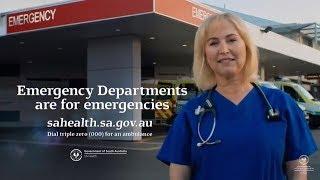 Emergency Departments are for emergencies