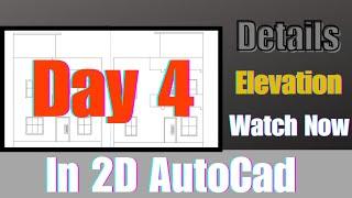 How to create elevation in autocad   how to make elevation in autocad
