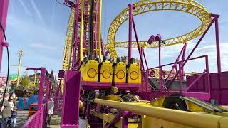 This is the Rage vertical drop roller coaster at Adventure Island