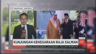 Detik-Detik Raja Arab Salman Kehujanan Memasuki Istana Bogor 01032017