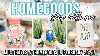 HOMEGOODS SHOP WITH ME 2021  EASTER DECOR + GREAT FURNITURE  must have homegoods finds THIS week