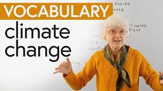 English Vocabulary CLIMATE CHANGE