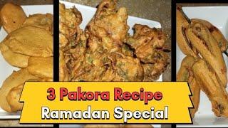 3 Must Try Pakora Recipes by Honeys Vlog Ramadan Special
