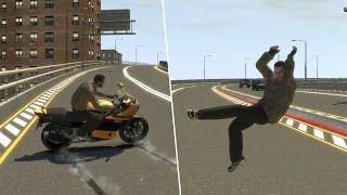 GTA IV - Brutal Motorcycle Crashes Compilation Vol. 1 Euphoria Physics