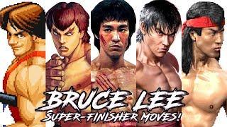TOP 10 BRUCE LEE Style SuperFinisheR Moves in Fighting Games