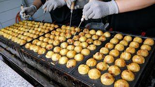 Amazing Takoyaki Sister Making 1000 Takoyaki At An Amazing Speed - Korean Street Food