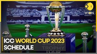ICC world cup 2023 schedule Fixtures announced check out the full schedule  WION Sports