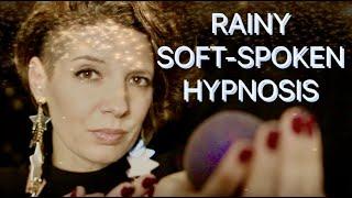 SOFT RAIN SOFT VOICE SOFT THUNDER ASMR HYPNOSIS