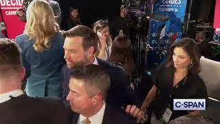 JD Vance in the post-debate spin room 10-2-2024