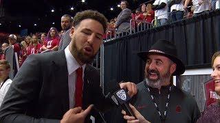 Klay Thompson crashes new Cougars football coach Nick Rolovichs interview and promises a Rose Bowl