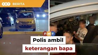 Bapa kanak-kanak pandu kereta diambil keterangan