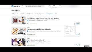 How to add completed LinkedIn Learning courses to your LinkedIn profile