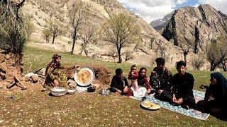 Baking a Local Cake Recipe for the Family  Village and Nomad family life - Iran