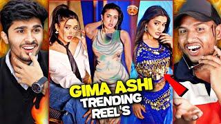 Gima Ashi Instagram Trending Reels Reaction   She Is Fire  #gimaashi  V2funreacts