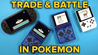 Trade & Battle Pokemon on the Anbernic RG35XXSP & Other Retro Handhelds GBGBCGBA