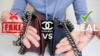 CHANEL SUPER FAKE VS  REAL CHANEL BOY BAG A COMPARISON PART 2