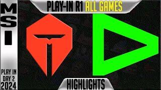 TES vs LLL Highlights ALL GAMES  MSI 2024 Play-Ins Round 1 Day 2  TOP Esports vs Loud