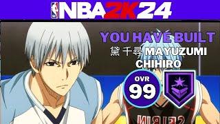 FAKE KUROKO BUILD???  NBA 2K24 CHIHIRO MAYUZUMI BUILD  KUROKO NO BASKET IN NBA 2K24