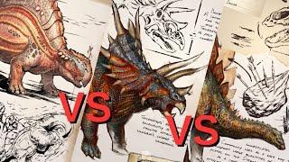 Stego VS Trike VS Morellatops  ARK Survival Evolved