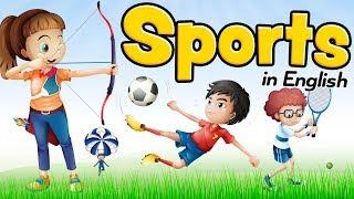 Sports in English - Vocabulary for beginners and children