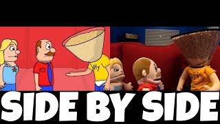 SML Movie Jeffy Gets Fixed Animation and Original Video  Side by Side