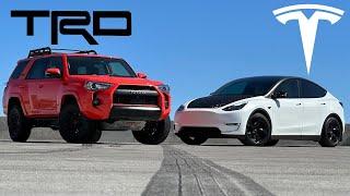 Toyota 4Runner TRD Pro vs Tesla Model Y Comparison