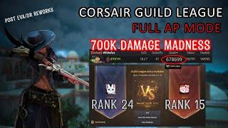 BDO PVP - GUILD LEAGUE 700K DAMAGE - CORSAIR AWAKEN 840 AP - Post DREVA Change FULL MATCH