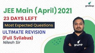 Maths Ultimate Revision  JEE Main April 2021  Most Relevant Ques  Full Syllabus  Gradeup