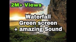 Waterfall amazing GREEN SCREEN