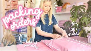 STUDIO VLOG  Packing Orders ASMR in Real Time  Day in the Life of an Etsy Shop