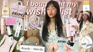 $2500 BUYING MY ENTIRE WISHLIST + HUGE HAUL online shop with me sephora brandy meville skims…