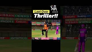 SRH Vs RR Last Over Drama 𝗜𝗣𝗟 Real Cricket 25 #shorts #cricket