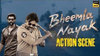 Pawan Kalyan Arrests Rana  Bheemla Nayak-Hindi Dubbed Movie  Nithya Menen  Action Scene