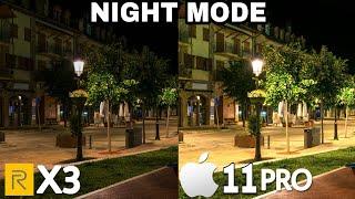 Realme X3 Vs IPhone 11Pro  NIGHT MODE  Camera Comparsion