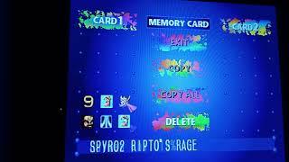 PlayStation 1 memory card trick