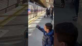 Julian waits for the SEPTA regional rail train to Thorndale at 30th Street Station