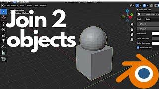 how to join two objects in blender