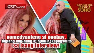 Boobay biglang hindi nakapagsalita sa gitna ng isang live interview  Kapuso Mo Jessica Soho