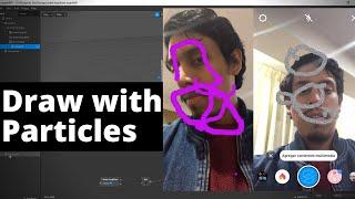 Spark AR Tutorial - Draw with Particles  Face Tracker  Gallery texture