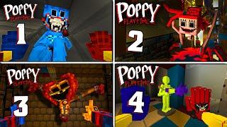 All ChaptersFull Gameplay Poppy Playtime Chapter 1 2 3 in Minecraft - map