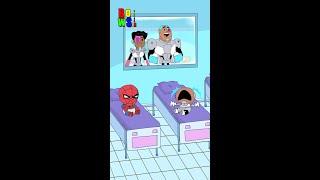 BABY  Spiderman Teen Titans Go Cyborg Baby Robin Baby -bowser12345 #spiderman #teentitansgo #shorts