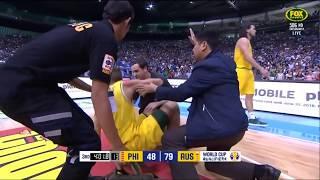 Full FIBA World Cup qualifier Philippines vs Australia brawl Basketball