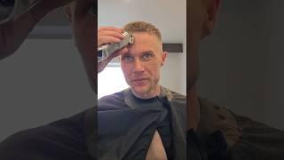 Как подстричь чёлку машинкой #barber #haircut #