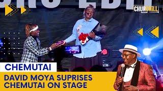 DAVID MOYA SUPRISES CHEMUTAI ON STAGE