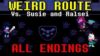 Vs. Susie and Ralsei GenocideWeird Route Battle Fangame ALL ENDINGS