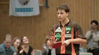 Timo Boll at age 18 German league match